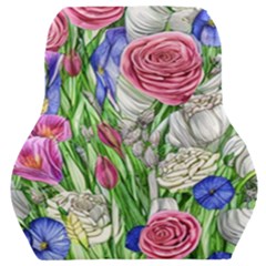 Celestial And Charming Florals Car Seat Back Cushion  by GardenOfOphir