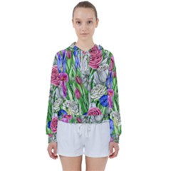 Celestial And Charming Florals Women s Tie Up Sweat by GardenOfOphir