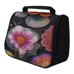 Ai Generated Floral Pattern Flowers Floral Full Print Travel Pouch (small) by Ravend