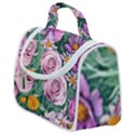 Budding And Captivating Flowers Satchel Handbag View1