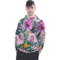 Budding And Captivating Flowers Men s Pullover Hoodie View1