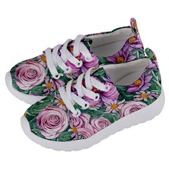 Budding And Captivating Flowers Kids  Lightweight Sports Shoes by GardenOfOphir