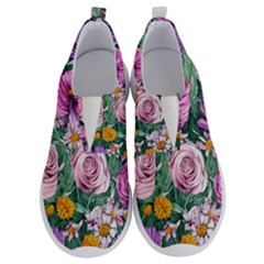 Budding And Captivating Flowers No Lace Lightweight Shoes