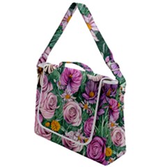 Budding And Captivating Flowers Box Up Messenger Bag by GardenOfOphir