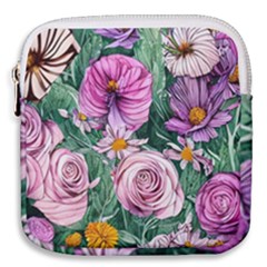 Budding And Captivating Flowers Mini Square Pouch