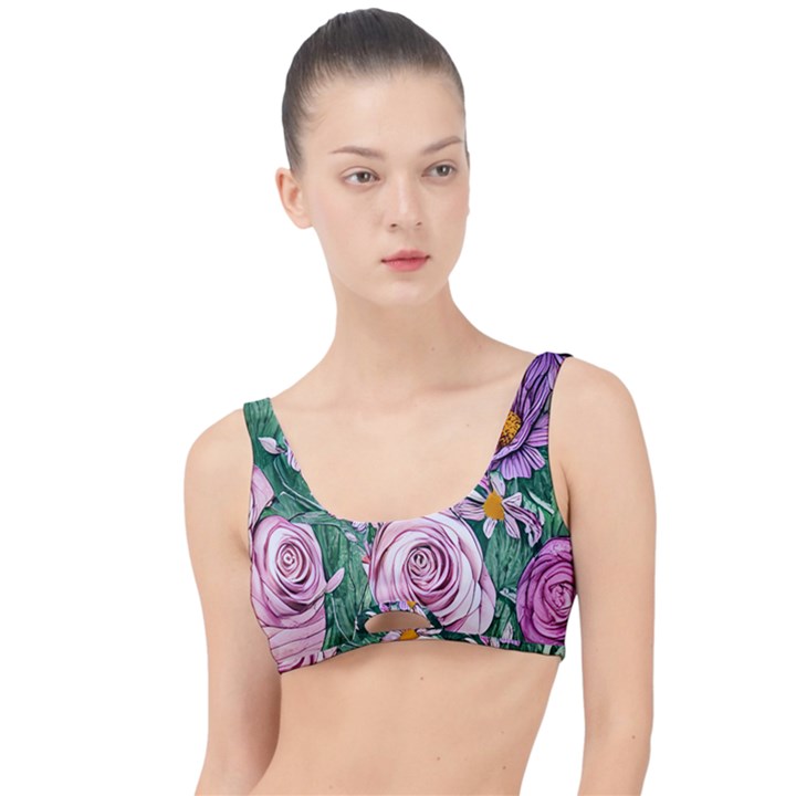 Budding And Captivating Flowers The Little Details Bikini Top