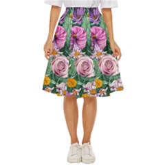 Budding And Captivating Flowers Classic Short Skirt