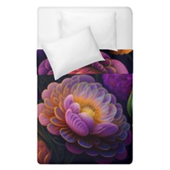 Ai Generated Flowers Plants Petals Buds Duvet Cover Double Side (single Size) by Ravend