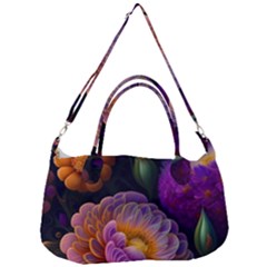 Ai Generated Flowers Plants Petals Buds Removal Strap Handbag by Ravend