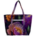 Ai Generated Flowers Plants Petals Buds Zip Up Canvas Bag View3