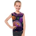 Ai Generated Flowers Plants Petals Buds Kids  Mesh Tank Top View1