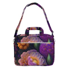 Ai Generated Flowers Plants Petals Buds Macbook Pro 16  Shoulder Laptop Bag by Ravend