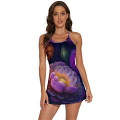 Ai Generated Flowers Plants Petals Buds 2-in-1 Flare Activity Dress by Ravend