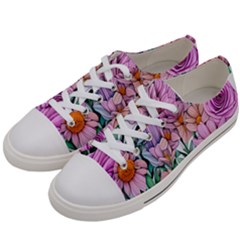 Bright And Brilliant Bouquet Women s Low Top Canvas Sneakers by GardenOfOphir