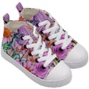 Bright And Brilliant Bouquet Kids  Mid-Top Canvas Sneakers View3