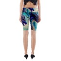 Ai Generated Dragon Fractal Art Texture Yoga Cropped Leggings View2