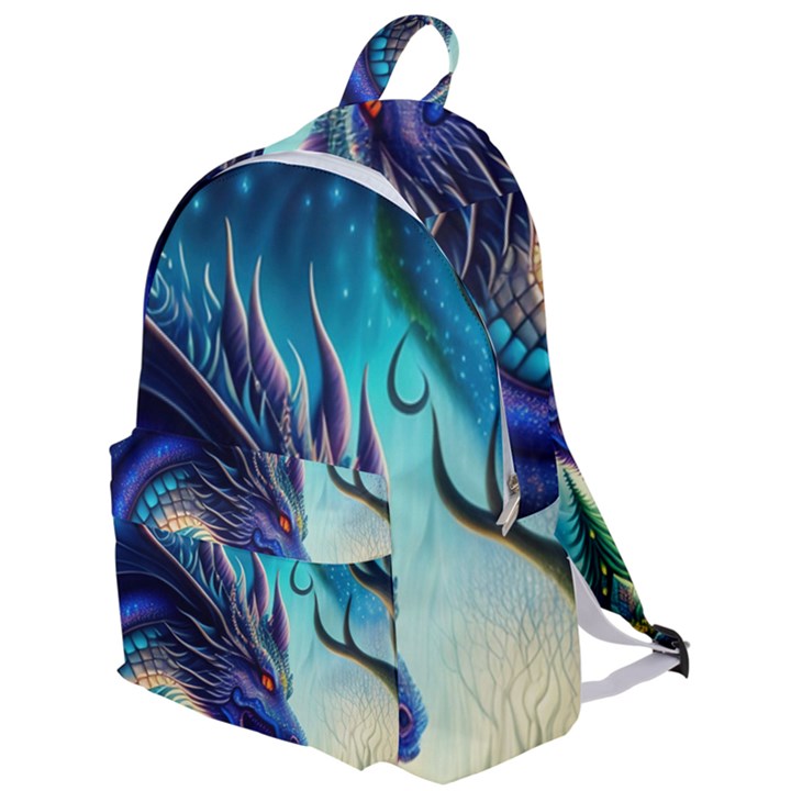 Ai Generated Dragon Fractal Art Texture The Plain Backpack