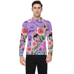 Brittle And Broken Blossoms Men s Long Sleeve Rash Guard by GardenOfOphir