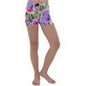 Brittle And Broken Blossoms Kids  Lightweight Velour Yoga Shorts View1