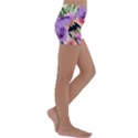 Brittle And Broken Blossoms Kids  Lightweight Velour Yoga Shorts View3