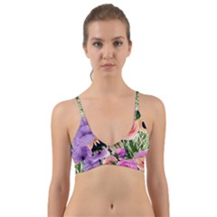 Brittle And Broken Blossoms Wrap Around Bikini Top by GardenOfOphir