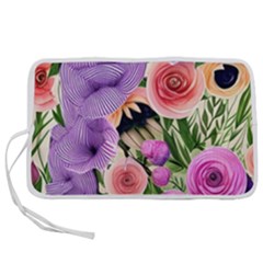 Brittle And Broken Blossoms Pen Storage Case (l) by GardenOfOphir