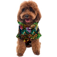 Ai Generated Paisley Pattern Feline Floral Dog Coat