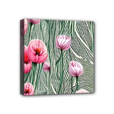 Pure And Radiant Watercolor Flowers Mini Canvas 4  X 4  (stretched) by GardenOfOphir