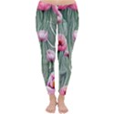 Pure And Radiant Watercolor Flowers Classic Winter Leggings View1