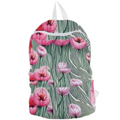 Pure And Radiant Watercolor Flowers Foldable Lightweight Backpack by GardenOfOphir