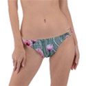 Pure And Radiant Watercolor Flowers Ring Detail Bikini Bottoms View1