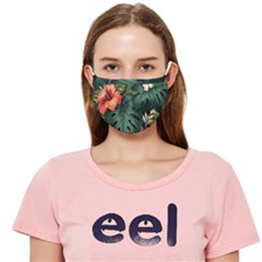 Flowers Monstera Foliage Tropical Jungle Drawing Cloth Face Mask (adult) by Ravend