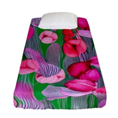 Mysterious And Enchanting Watercolor Flowers Fitted Sheet (single Size) by GardenOfOphir