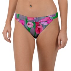 Mysterious And Enchanting Watercolor Flowers Band Bikini Bottoms by GardenOfOphir