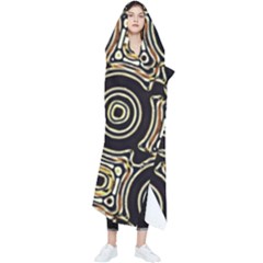 Background Art Pattern Design Graphic Wearable Blanket by Ravend