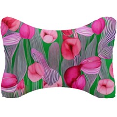 Mysterious And Enchanting Watercolor Flowers Seat Head Rest Cushion by GardenOfOphir