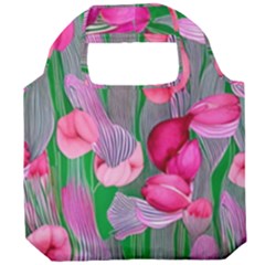 Mysterious And Enchanting Watercolor Flowers Foldable Grocery Recycle Bag by GardenOfOphir