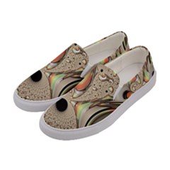 Fractal Background Pattern Texture Abstract Design Abstract Women s Canvas Slip Ons by Ravend