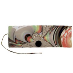 Fractal Background Pattern Texture Abstract Design Abstract Roll Up Canvas Pencil Holder (m) by Ravend