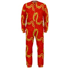 Background Ornamental Pattern Abstract Seamless Onepiece Jumpsuit (men) by Ravend