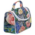 Captivating Watercolor Flowers Satchel Handbag View2