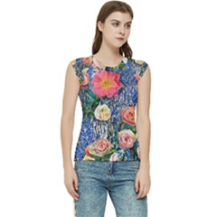 Captivating Watercolor Flowers Women s Raglan Cap Sleeve Tee by GardenOfOphir