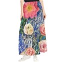 Captivating Watercolor Flowers Maxi Chiffon Skirt View1