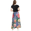 Captivating Watercolor Flowers Maxi Chiffon Skirt View2