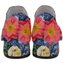 Captivating Watercolor Flowers Women Slip On Heel Loafers View4