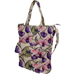 Flowers Pattern Decorative Wallpaper Scrapbooking Shoulder Tote Bag by Ravend