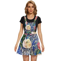 Captivating Watercolor Flowers Apron Dress by GardenOfOphir