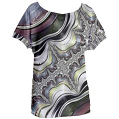 Fractal Background Pattern Texture Abstract Design Art Women s Oversized Tee by Ravend