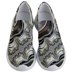 Fractal Background Pattern Texture Abstract Design Art Women s Lightweight Slip Ons by Ravend