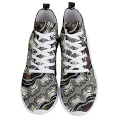 Fractal Background Pattern Texture Abstract Design Art Men s Lightweight High Top Sneakers by Ravend